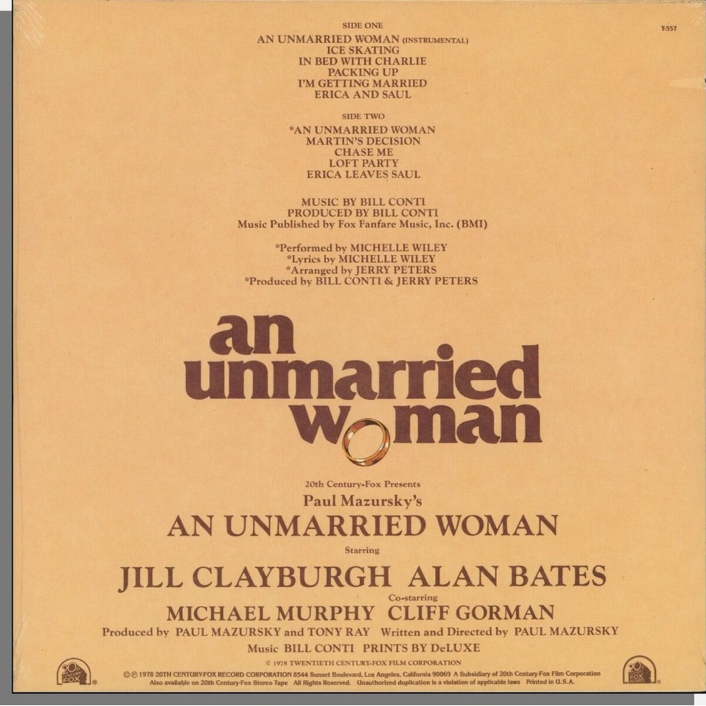 **SOLD** An Unmarried Woman Vinyl Record by - Brown Cover - Picture 2 of 2